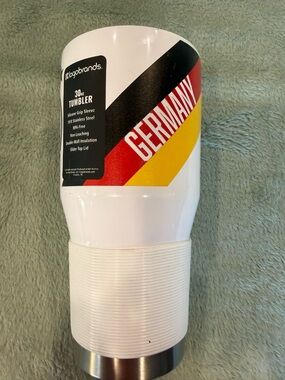 Germany DFB 30oz Tumbler Logobrands Stainless Steel Cup Soccer White